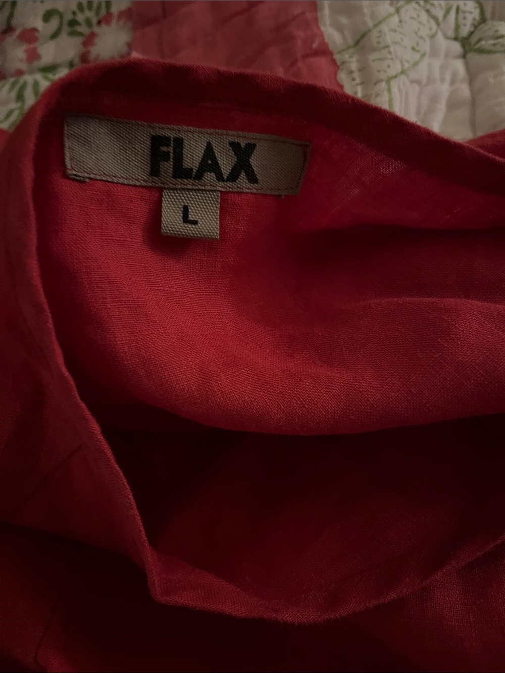 FLAX  *Pink* Linen Tunic Dress With Stitching Detail Oversized L - Picture 6 of 6